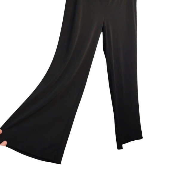 White Stag Women's Black Stretch Wide Leg Comfortable Pants Size Medium NWT - Picture 5 of 7